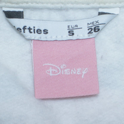 Disney Women White Love Mickey & Minnie Crew Neck Pullover Sweatshirt S