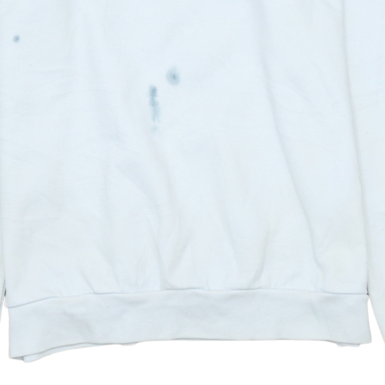 Le Coq Sportif Men's Blue White Crew Neck Logo Sweatshirt Size S