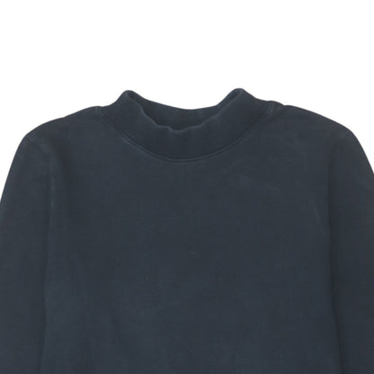 Nike Men’s Blue Mock Neck Sweatshirt Small Regular Fit Pullover
