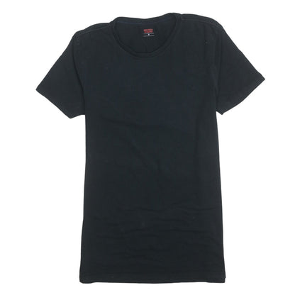 Levi's Men's Black Cotton Crew Neck Short Sleeve T-Shirt M