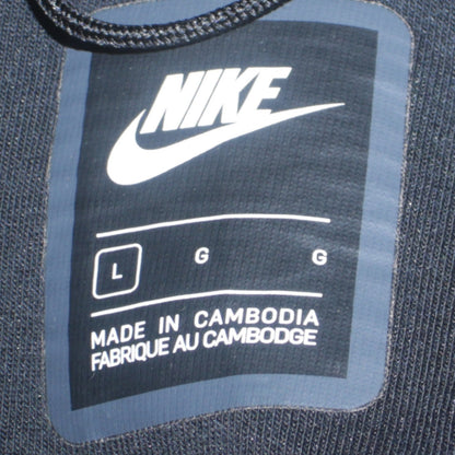Nike Men's Black Full Zip Hoodie L Regular Fit Sportswear