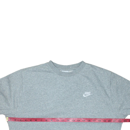 Nike Men's Grey Crew Neck Pullover Sweatshirt Size S