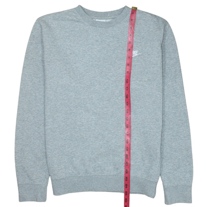 Nike Men's Grey Crew Neck Pullover Sweatshirt Size S