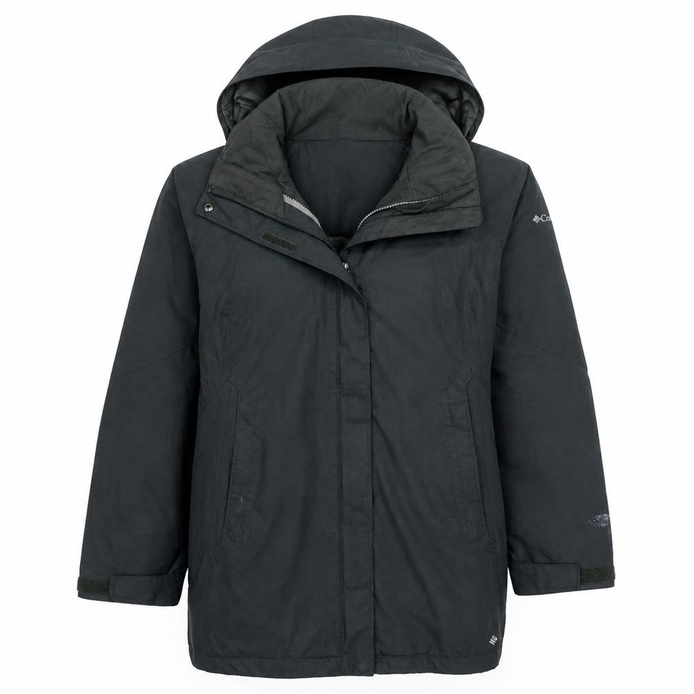 Columbia Womens Green Waterproof Interchange 3-in-1 Hooded Jacket Size M