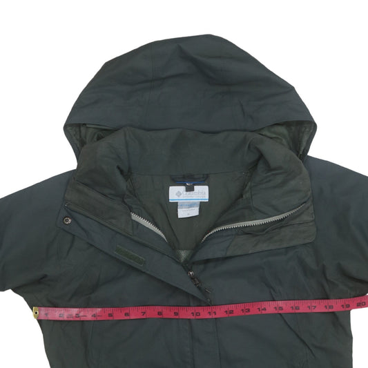 Columbia Womens Green Waterproof Interchange 3-in-1 Hooded Jacket Size M