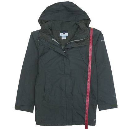 Columbia Womens Green Waterproof Interchange 3-in-1 Hooded Jacket Size M