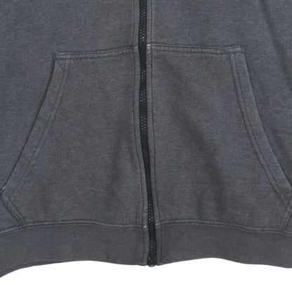 Nike Mens Grey Full Zip Hoodie L Fleece Sweatshirt