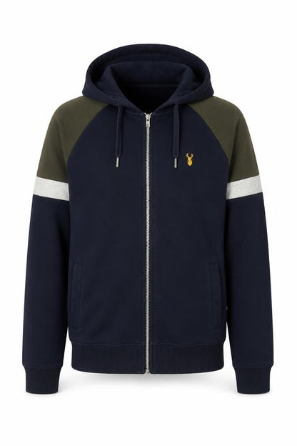 Next Men’s Blue Hooded Full Zip Jacket Size S Cotton Blend