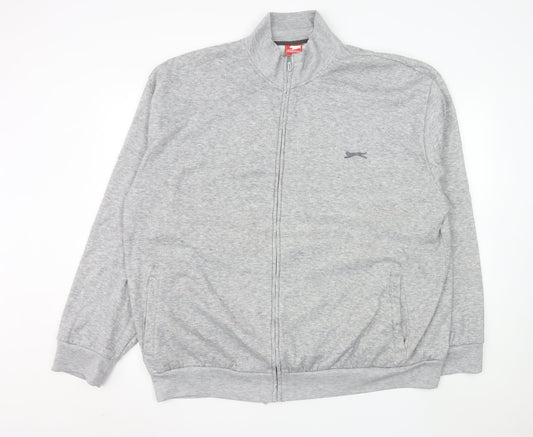 Slazenger Men’s Grey 3XL Full Zip Basic Jacket