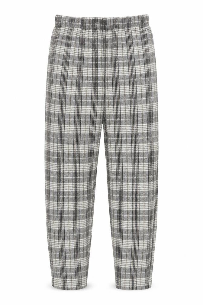 ASOS DESIGN Men's Grey Check Flannel Pyjama Pants S