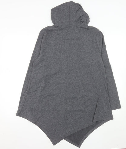 Urban CoCo Women's Grey Hooded Full Zip Jersey Jacket M
