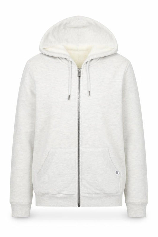 TOG24 Women’s Grey Hooded Full Zip Fleece Lined Jacket Size 10