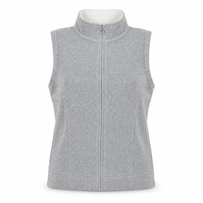 Isle Essentials Women's Grey Fleece Bodywarmer Waistcoat Size 14