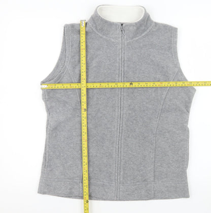 Isle Essentials Women's Grey Fleece Bodywarmer Waistcoat Size 14