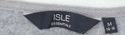 Isle Essentials Women's Grey Fleece Bodywarmer Waistcoat Size 14