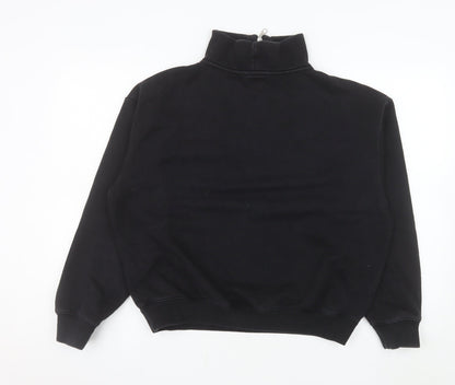 Champion Women's Black 1/4 Zip Pullover Sweatshirt Size M