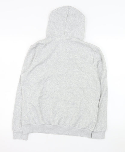 Puma Women's Grey Pullover Hoodie Cotton Blend Size M
