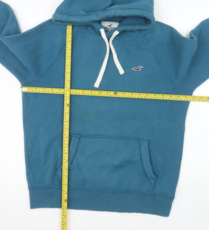 Hollister Women’s Blue Pullover Hoodie XS Cotton Blend Casual