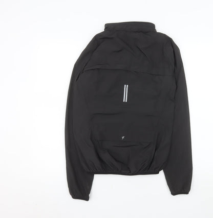 Atmosphere Women's Black Size 8 Lightweight Reflective Windbreaker Jacket
