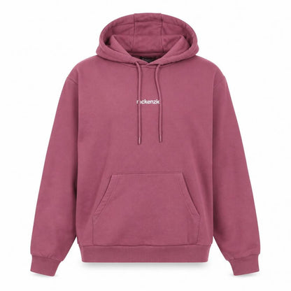 Front view of McKenzie women’s pink pullover hoodie uk 12 relaxed fit sweatshirt