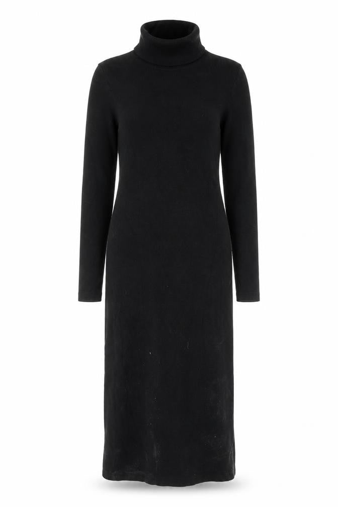 Brave Soul Women's Black Knit Bodycon Roll Neck Midi Dress Size S