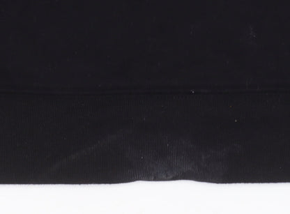 GAP Womens Black Pullover Hoodie Medium Cotton Blend Logo