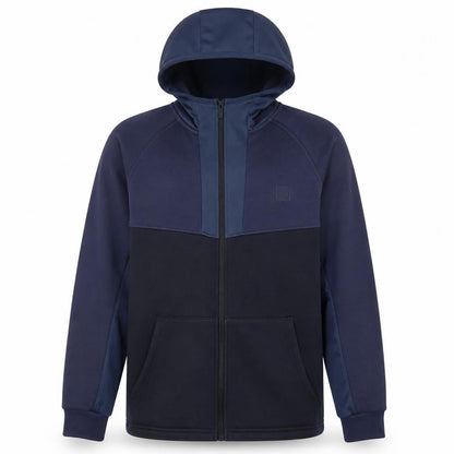 Matalan Men’s Blue Full Zip Hooded Fleece Jacket Size L