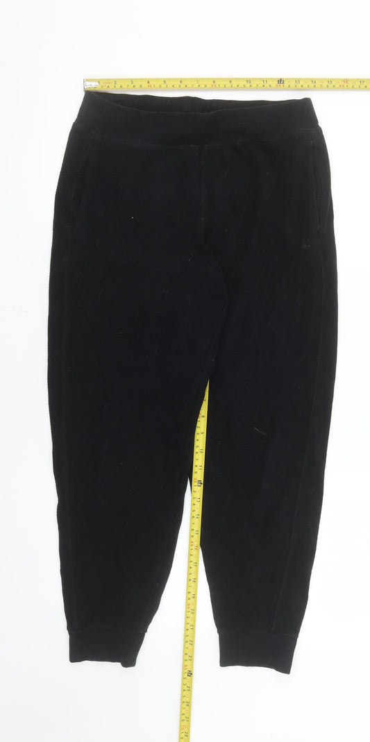 Sweaty Betty Womens Black Jogger Sweatpants Size S Stretch Fleece