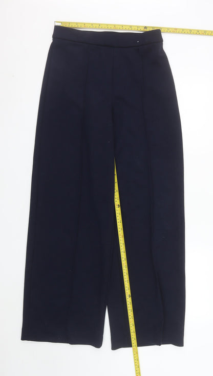 Marks and Spencer Women’s Black Size 10 Tall Straight Leg Trousers