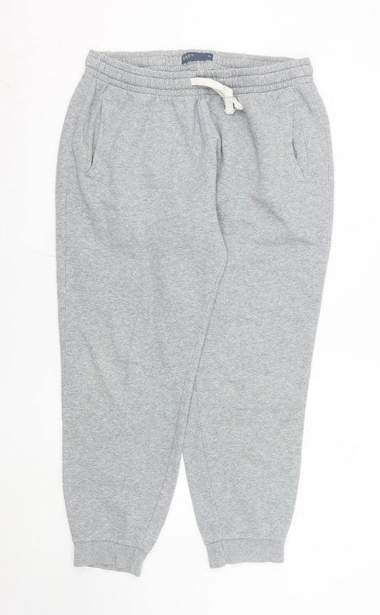 Matalan Men's Grey XL Jogger Sweatpants Cotton Blend Drawstring