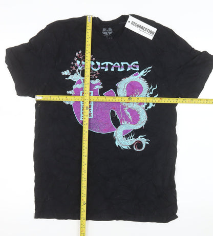 Wu-Tang Clan Men's Black Dragon Graphic Cotton T-Shirt Medium