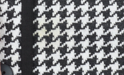 Sportleigh of London Womens Black White Houndstooth Suit Jacket Size 14