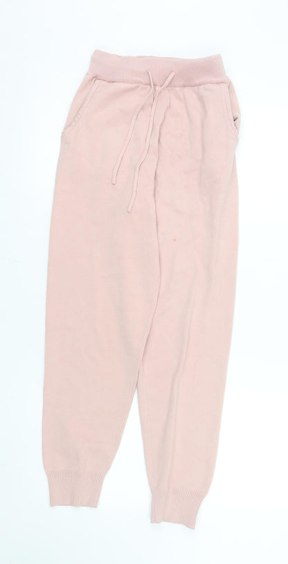 Pink Martini Women’s Pink XS Jogger Trousers with Drawstring Waist