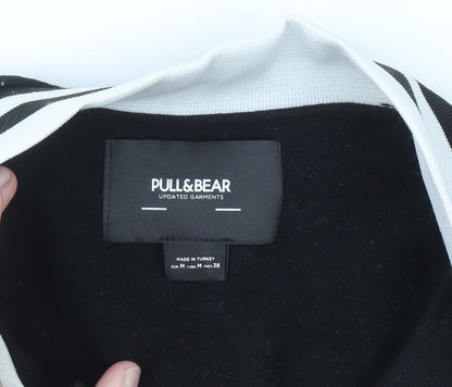 Pull & Bear Men's Black Varsity Jacket Size M College Style