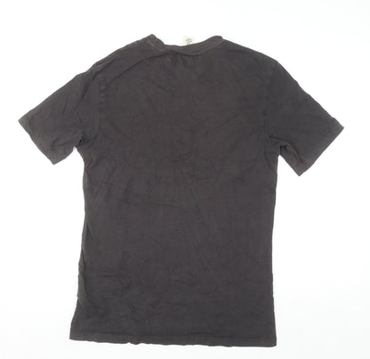 Atari Mens Black Graphic T-Shirt XS Cotton Retro Gaming Top