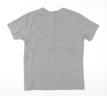 Levi's Men's Grey Crew Neck Regular Fit Cotton T-Shirt L