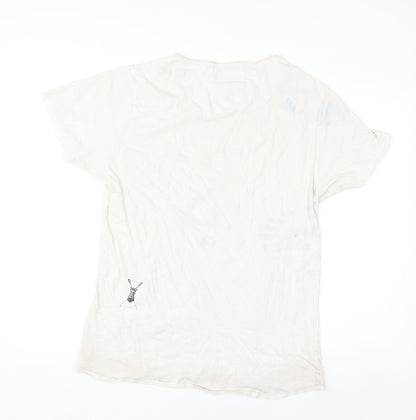 Pearly King Men's White XL Graphic Art Print Crew Neck T-Shirt