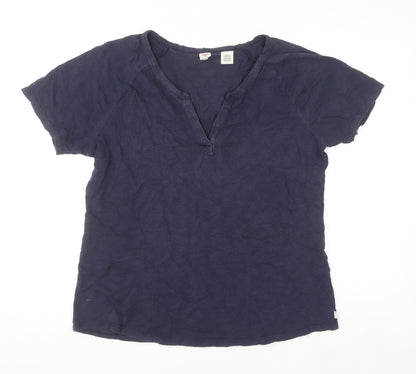 Levi's Men's Blue Cotton V-Neck Short Sleeve T-Shirt Size L