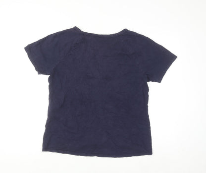 Levi's Men's Blue Cotton V-Neck Short Sleeve T-Shirt Size L