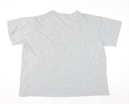 Boohoo Women’s Grey Crew Neck Relaxed Fit T-Shirt Size 20