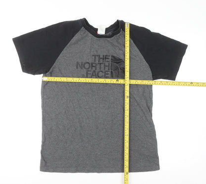 The North Face Men's Grey Short Sleeve Crew Neck Cotton T-Shirt Size S