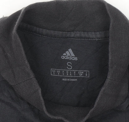 Adidas Mens Black Small Fulham FC Short Sleeve Sports T-Shirt
