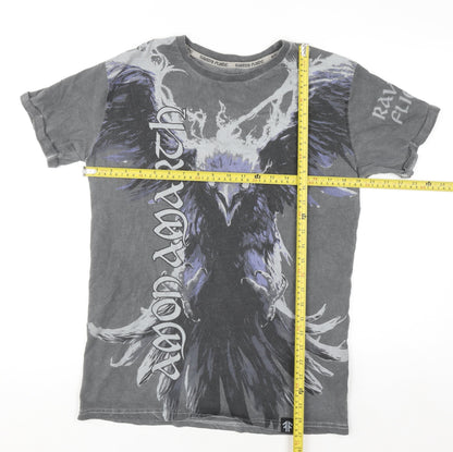 EMP Men’s Grey Amon Amarth Graphic Band T-Shirt M