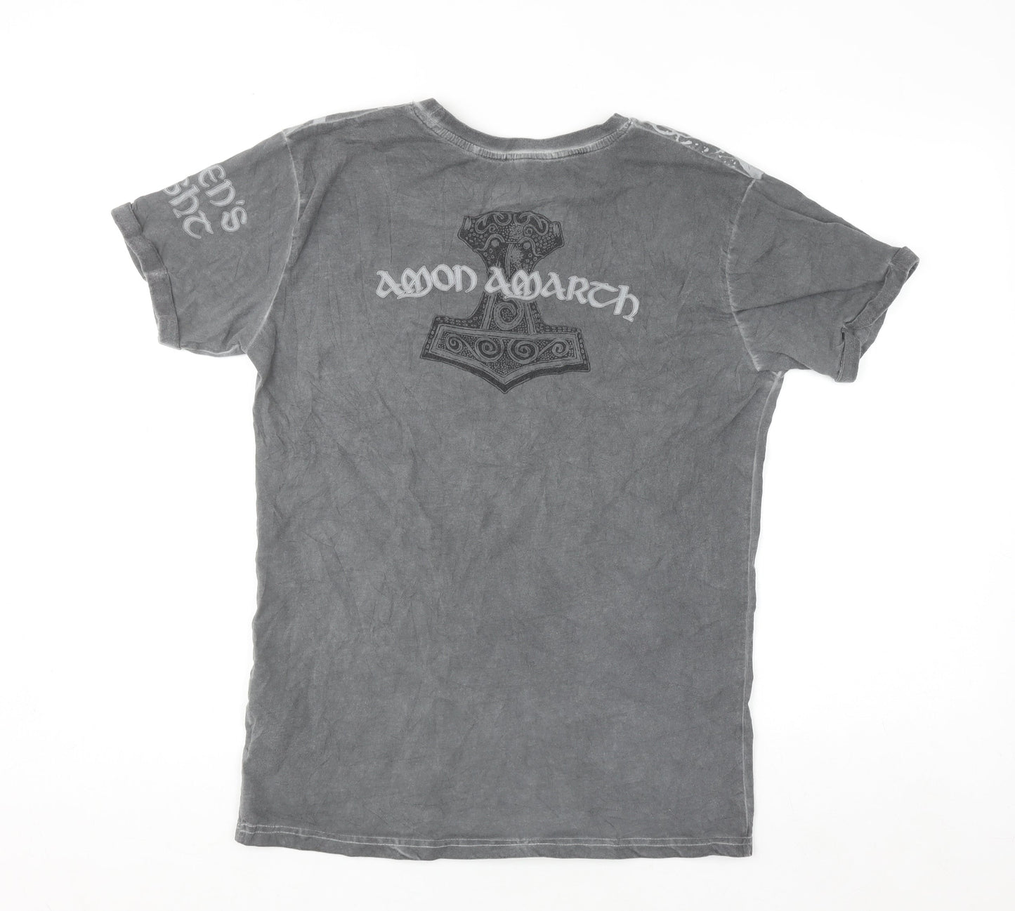 EMP Men’s Grey Amon Amarth Graphic Band T-Shirt M