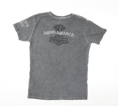 EMP Men’s Grey Amon Amarth Graphic Band T-Shirt M