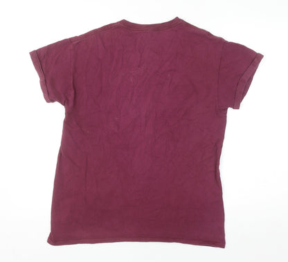 River Island Men's Red New York Graphic Print Cotton T-Shirt Medium