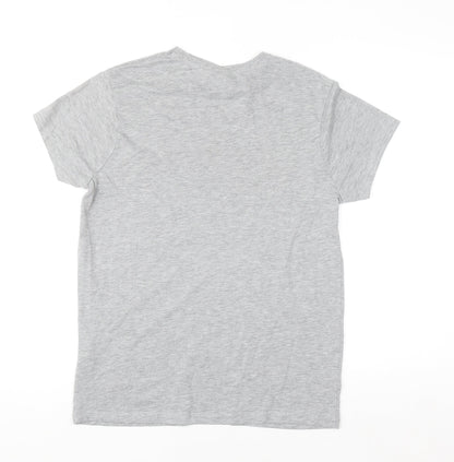 RuPaul Primark Womens Grey T-Shirt XS Crew Neck Graphic Top