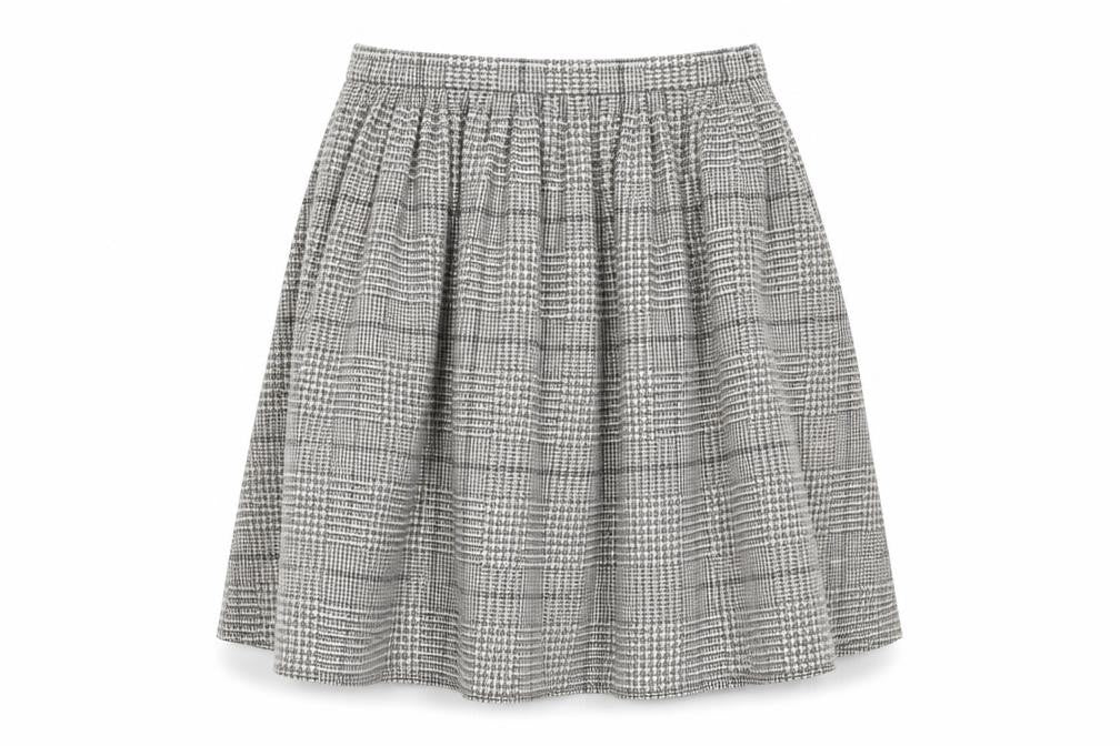 Cotswold Collections Women’s Grey Tweed Wool A-Line Skirt Size 16