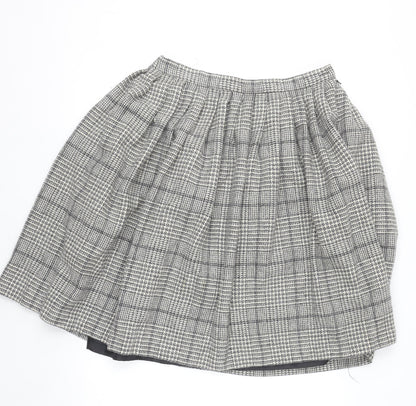 Cotswold Collections Women’s Grey Tweed Wool A-Line Skirt Size 16