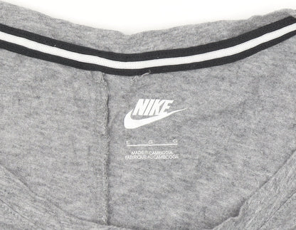 Nike Womens Grey Sleeveless Tank Top L Basic Logo Sportswear